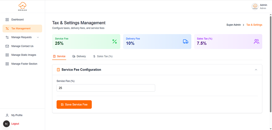 Pixako's Custom Food Delivery Mobile App and Website for MNNAH 12 mnnah ss11
