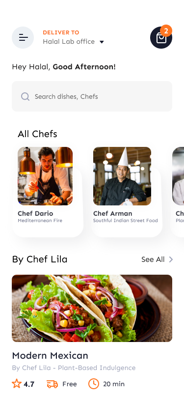 Pixako's Custom Food Delivery Mobile App and Website for MNNAH 2 mnnah ss2