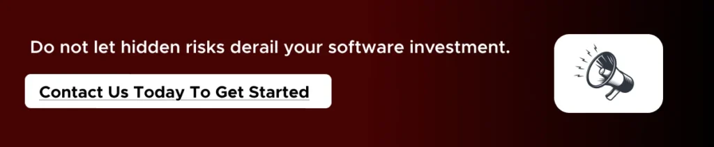 Software investment risk management message